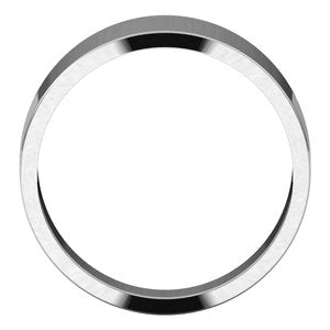 Sterling Silver 8 mm Flat Tapered Band Size 7