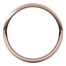 Load image into Gallery viewer, 10K Rose 1.5 mm Half Round Band Size 6
