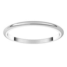 Load image into Gallery viewer, 10K White 1.5 mm Half Round Band Size 10
