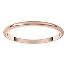 Load image into Gallery viewer, 10K Rose 1.5 mm Half Round Band Size 6
