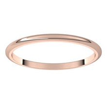 Load image into Gallery viewer, 10K Rose 1.5 mm Half Round Band Size 9.5
