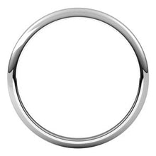 Charger l&#39;image dans la galerie, Sterling Silver 2 mm Half Round Band Size 9
