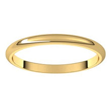 Charger l&#39;image dans la galerie, 10K Yellow 2 mm Half Round Band Size 6
