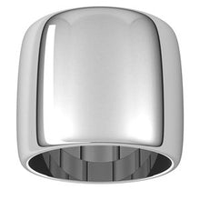 Load image into Gallery viewer, Sterling Silver 17 mm Half Round Band Size 10
