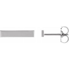Load image into Gallery viewer, Sterling Silver Bar Earring
