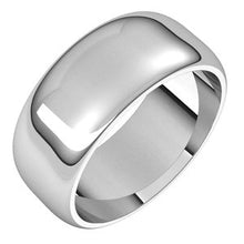 Charger l&#39;image dans la galerie, Sterling Silver 8 mm Half Round Band Size 7
