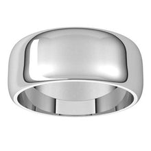 Charger l&#39;image dans la galerie, Sterling Silver 8 mm Half Round Band Size 6
