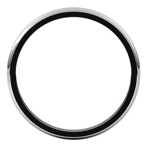 10K White 2 mm Half Round Edge Band Size 6