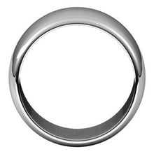 Load image into Gallery viewer, Platinum 12 mm Half Round Band Size 10.5

