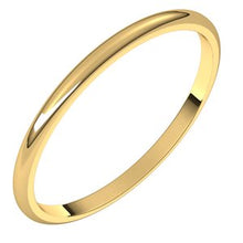 Load image into Gallery viewer, 10K Yellow 1.5 mm Half Round Light Band Size 7
