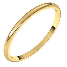 Load image into Gallery viewer, 14K Yellow 1.5 mm Half Round Light Band Size 6
