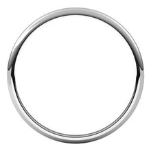 Charger l&#39;image dans la galerie, Sterling Silver 1.5 mm Half Round Light Band Size 7
