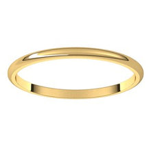 Load image into Gallery viewer, 14K Yellow 1.5 mm Half Round Light Band Size 6

