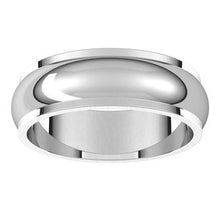 Load image into Gallery viewer, Sterling Silver 6 mm Half Round Edge Band Size 7
