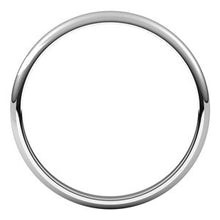 Charger l&#39;image dans la galerie, Sterling Silver 2 mm Half Round Light Band Size 7
