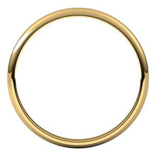 Charger l&#39;image dans la galerie, 10K Yellow 2 mm Half Round Light Band Size 9.5
