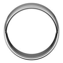 Charger l&#39;image dans la galerie, Sterling Silver 10 mm Half Round Light Band Size 10
