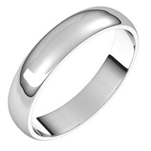 Load image into Gallery viewer, Sterling Silver 4 mm Half Round Light Band Size 6
