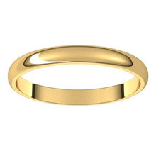 Load image into Gallery viewer, 10K Yellow 2.5 mm Half Round Light Band Size 7
