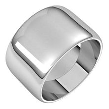 Charger l&#39;image dans la galerie, Sterling Silver 12 mm Half Round Light Band Size 9

