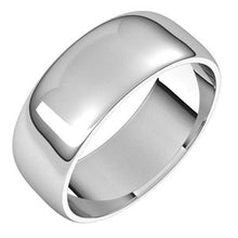 Charger l&#39;image dans la galerie, Sterling Silver 7 mm Half Round Light Band Size 6

