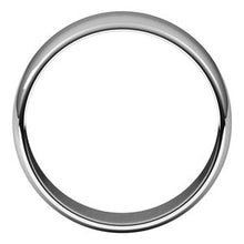 Charger l&#39;image dans la galerie, Sterling Silver 7 mm Half Round Light Band Size 9.5

