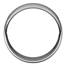 Charger l&#39;image dans la galerie, Sterling Silver 8 mm Half Round Light Band Size 9.5
