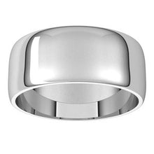 Charger l&#39;image dans la galerie, Sterling Silver 8 mm Half Round Light Band Size 7
