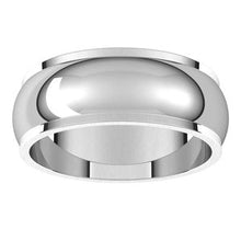 Load image into Gallery viewer, Sterling Silver 7 mm Half Round Edge Band Size 9.5
