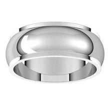 Load image into Gallery viewer, Sterling Silver 7 mm Half Round Edge Band Size 10
