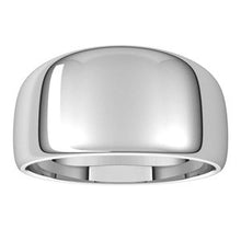 Load image into Gallery viewer, Sterling Silver 10 mm Half Round Tapered Band Size 7

