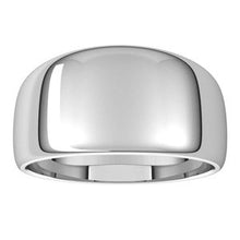 Load image into Gallery viewer, Sterling Silver 10 mm Half Round Tapered Band Size 9
