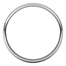 Charger l&#39;image dans la galerie, Sterling Silver 3 mm Half Round Ultra-Light Band Size 10
