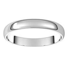 Load image into Gallery viewer, 10K White 3 mm Half Round Ultra-Light Band Size 6
