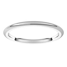 Charger l&#39;image dans la galerie, Sterling Silver 1.5 mm Half Round Comfort Fit Band Size 6
