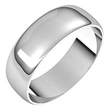Load image into Gallery viewer, Sterling Silver 6 mm Half Round Ultra-Light Band Size 6

