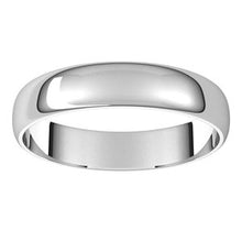 Charger l&#39;image dans la galerie, Sterling Silver 4 mm Half Round Ultra-Light Band Size 10
