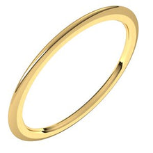 Load image into Gallery viewer, 10K Yellow 1 mm Half Round Comfort Fit Band Size 6
