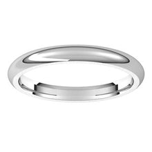 Charger l&#39;image dans la galerie, Sterling Silver 2.5 mm Half Round Comfort Fit Band Size 9
