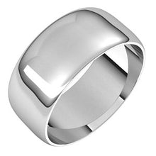 Charger l&#39;image dans la galerie, Sterling Silver 8 mm Half Round Ultra-Light Band Size 7
