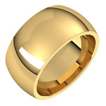 Charger l'image dans la galerie, 18K Jaune 10 mm Bande demi-ronde Comfort Fit Taille 9,5
