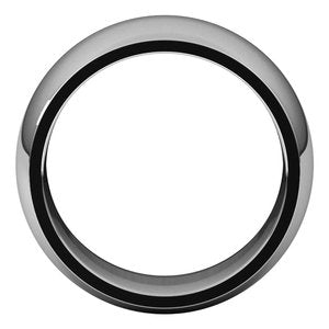 Platinum 10 mm Half Round Comfort Fit Band Size 11