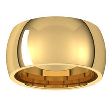 Charger l&#39;image dans la galerie, 18K Jaune 10 mm Bande demi-ronde Comfort Fit Taille 7,5

