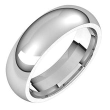 Load image into Gallery viewer, Sterling Silver 6 mm Half Round Comfort Fit Band Size 6
