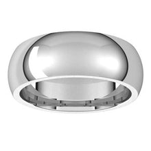 Charger l&#39;image dans la galerie, Sterling Silver 7 mm Half Round Comfort Fit Band Size 7
