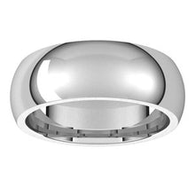 Load image into Gallery viewer, Sterling Silver 7 mm Half Round Comfort Fit Band Size 10
