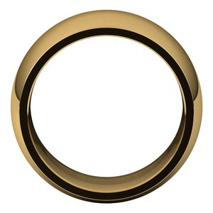 18K Yellow 12 mm Half Round Comfort Fit Band Size 11.5
