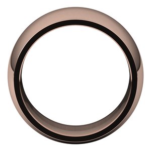 14K Rose 12 mm Demi-tour Comfort Fit Band Taille 12,5