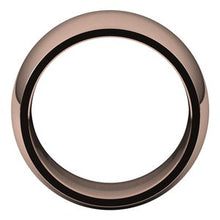 Charger l&#39;image dans la galerie, 18K Rose 12 mm Demi-rond Comfort Fit Band Taille 4,5

