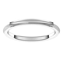 Charger l&#39;image dans la galerie, Sterling Silver 2 mm Comfort Fit Edge Band Size 6
